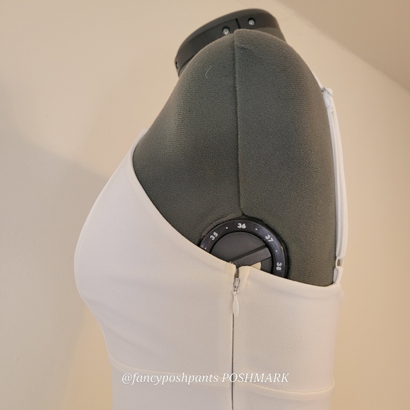 EXPRESS fully lined, structured, hidden zipper adjustable quality strap dress - Picture 6 of 16